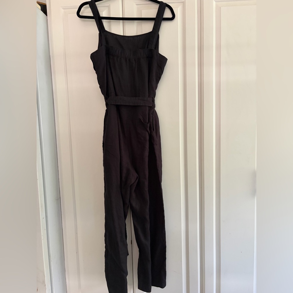 Everlane The Side Button Linen Jumpsuit Size 6 - Picture 4 of 10